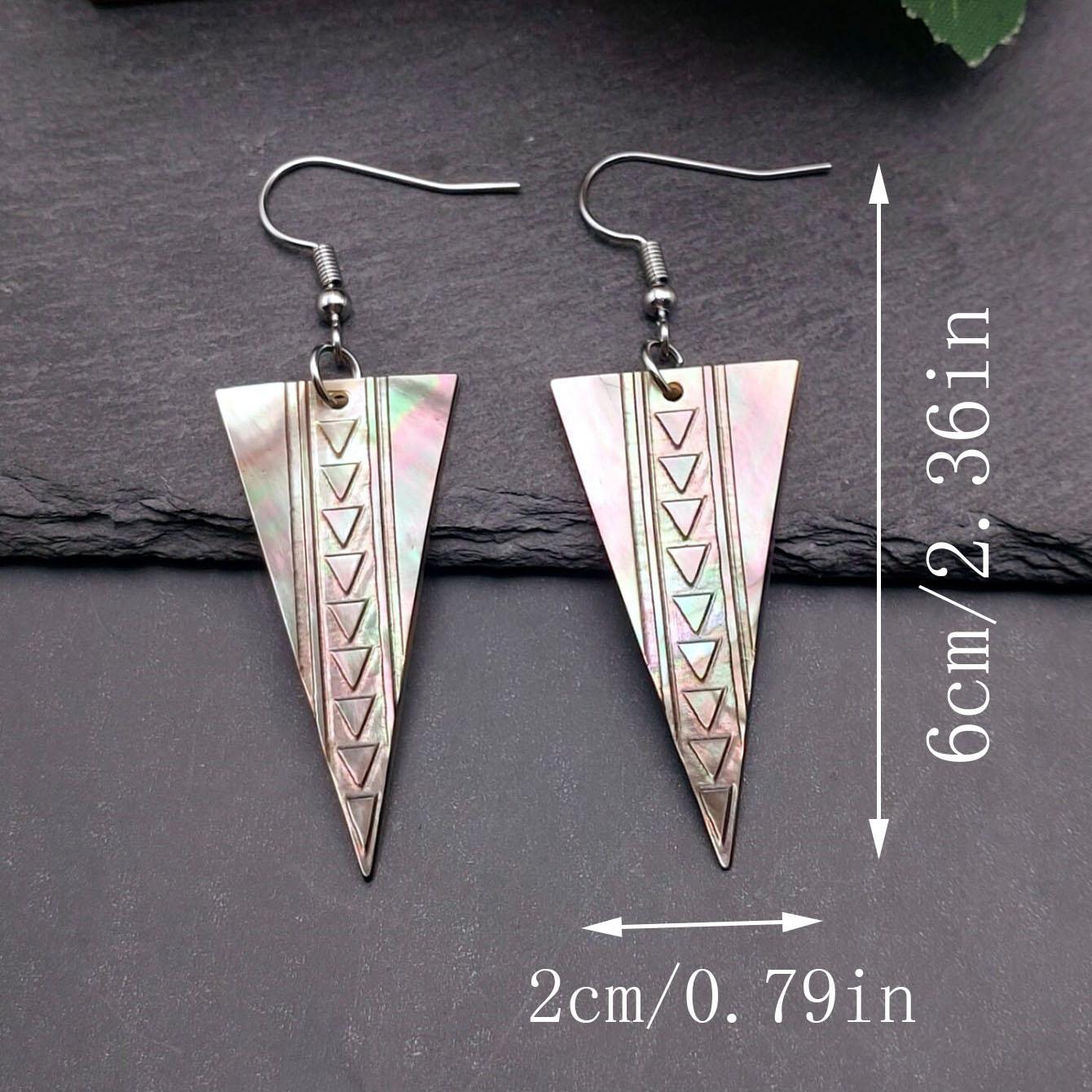 Hawaiian Style Natural Sea Shell Carved Earrings with Stainless Steel Hooks Handmade Boho Cultural Jewelry
Hawaiian Style Natural Sea Shell Carved Earrings with Stainless Steel Hooks Handmade Boho Cultural Jewelry
