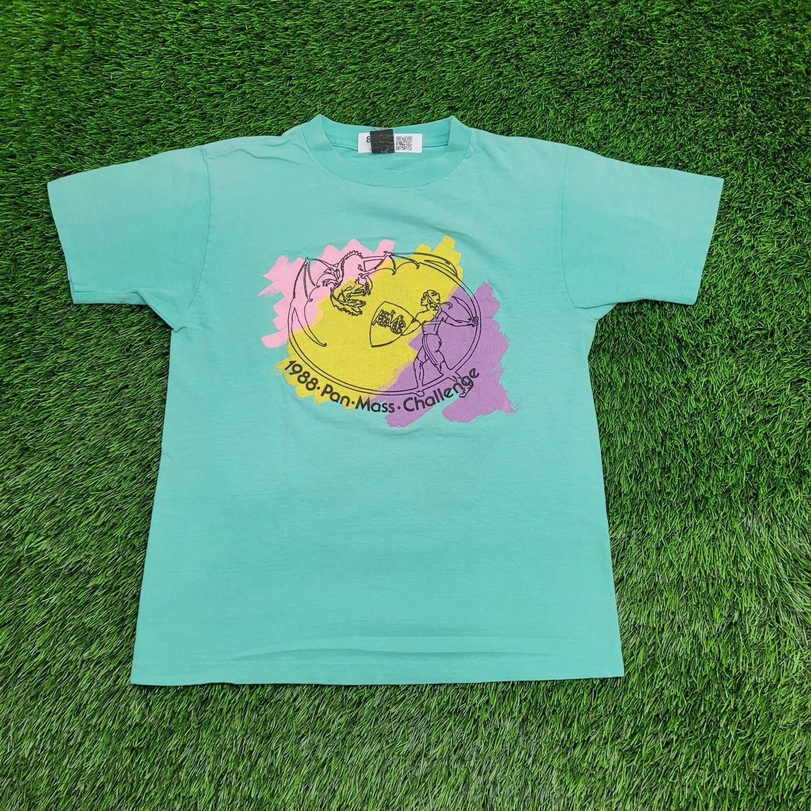 VTG 1988 Pan-Mass Challenge Tee Mens S Single Stitch USA Made Cycling Dragon XL
VTG 1988 Pan-Mass Challenge Tee Mens S Single Stitch USA Made Cycling Dragon XL