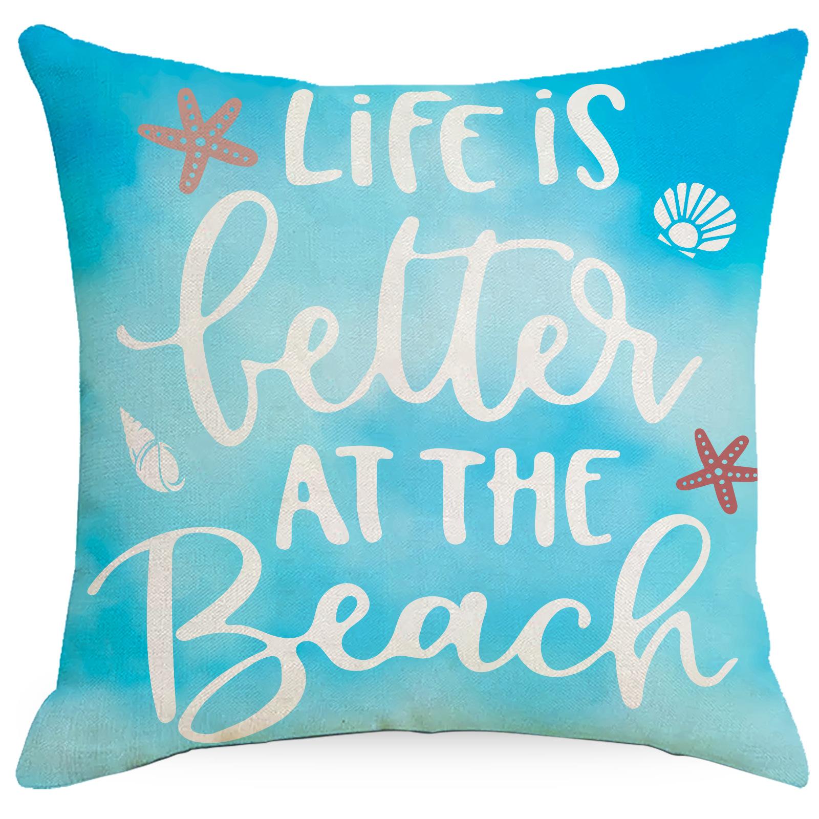 Новая летняя наволочка в стиле океанского пляжа, домашний льняной чехол для подушки 45 * 45Cm without pillow core
Новая летняя наволочка в стиле океанского пляжа, домашний льняной чехол для подушки 45 * 45Cm without pillow core