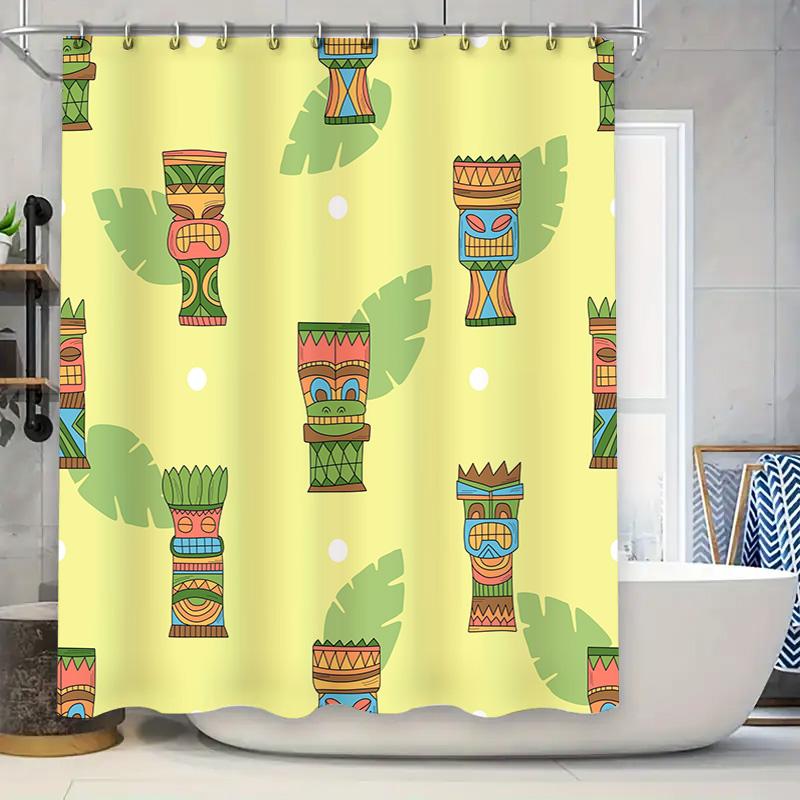 Tropical Hawaiian Tiki Totem Cartoon Printed Shower Curtain for Bath Home Decor 90x180cm
Tropical Hawaiian Tiki Totem Cartoon Printed Shower Curtain for Bath Home Decor 90x180cm