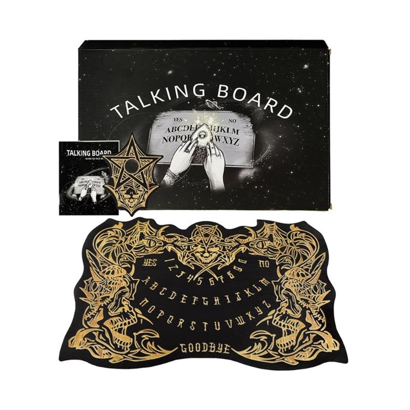 Wood Talking Board Game Skull Spirit Board with Planchette Metaphysical Dowsing Message Telling Tool Easy to Use 1
Wood Talking Board Game Skull Spirit Board with Planchette Metaphysical Dowsing Message Telling Tool Easy to Use 1