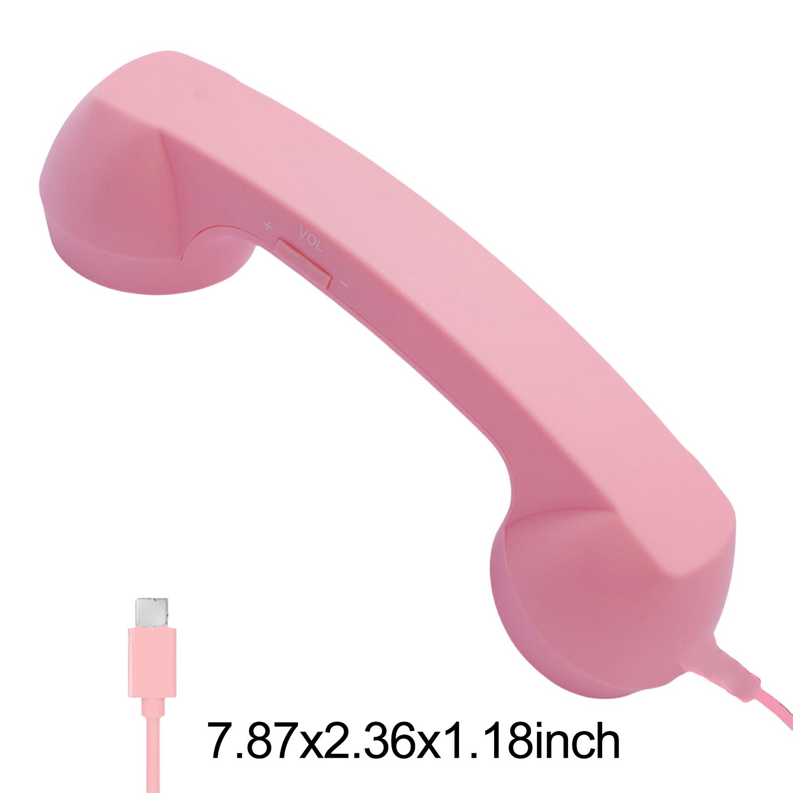 Retro Wired Type-C Mobile Calls Telephones Receiver Antique Style Call Accessory Plug Play Clear Calls Handset Headset Companion рожевий
Retro Wired Type-C Mobile Calls Telephones Receiver Antique Style Call Accessory Plug Play Clear Calls Handset Headset Companion рожевий