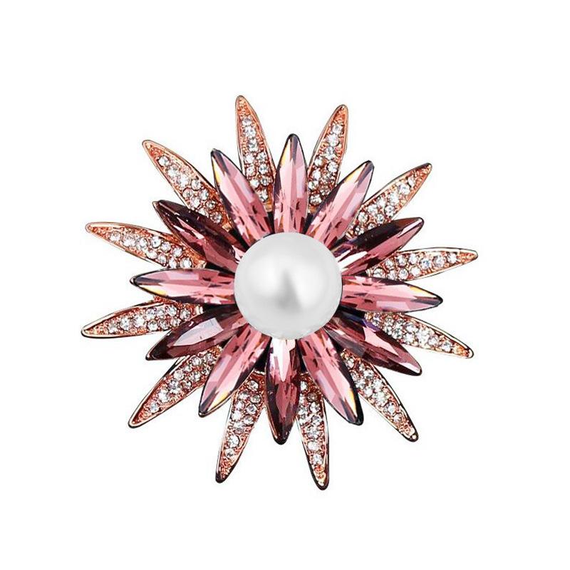Amashi 2025 Women s Crystal Flower Brooch with Pearl Embellishment
Amashi 2025 Women s Crystal Flower Brooch with Pearl Embellishment