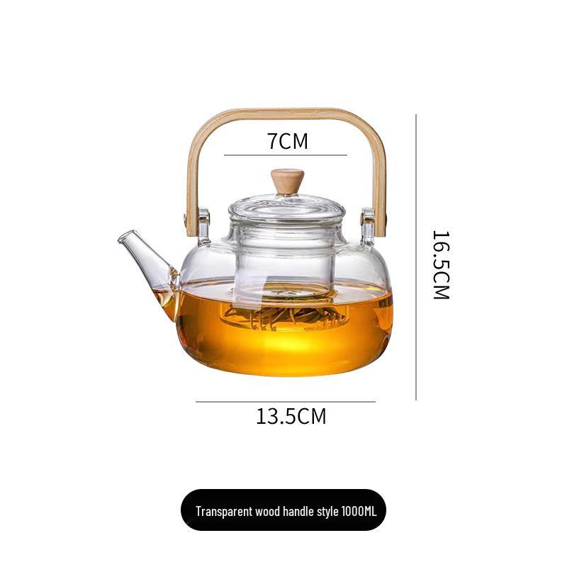 Жаропрочный стеклянный чайник с ручкой - Чайник из высокоборосиликатного стекла для заваривания на электрических керамических плитах
Жаропрочный стеклянный чайник с ручкой - Чайник из высокоборосиликатного стекла для заваривания на электрических керамических плитах