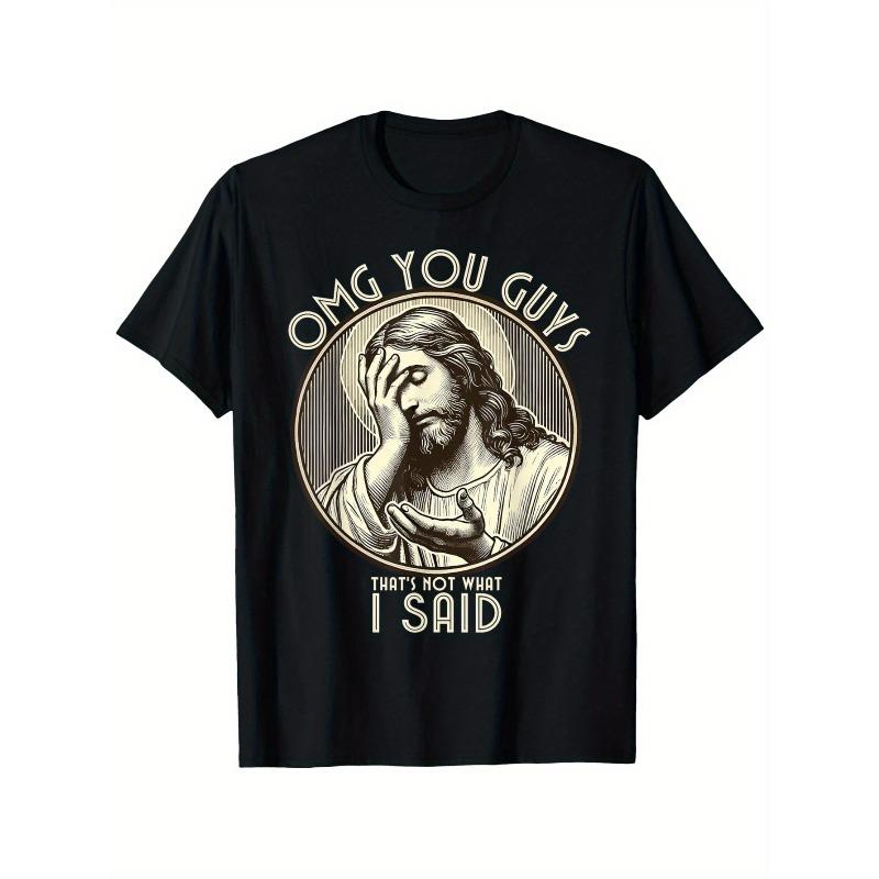 European sizes OMG You Guys I Never Said That Shirt Funny Sarcastic Quote T-Shirt Men S Crew-Neck Graphic T-Shirt 2XL чорний
European sizes OMG You Guys I Never Said That Shirt Funny Sarcastic Quote T-Shirt Men S Crew-Neck Graphic T-Shirt 2XL чорний