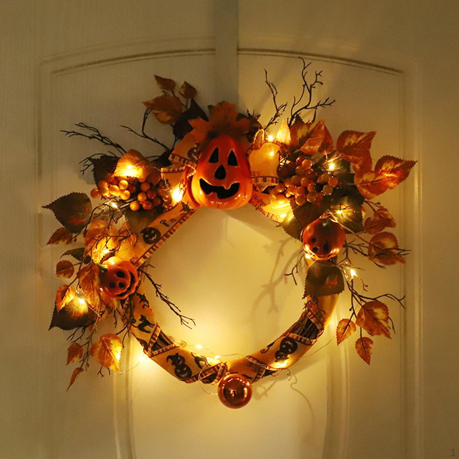 Halloween Wreath Maple Leaf 20inch Backdrop Decoration Garland Front Door Artificial
Halloween Wreath Maple Leaf 20inch Backdrop Decoration Garland Front Door Artificial