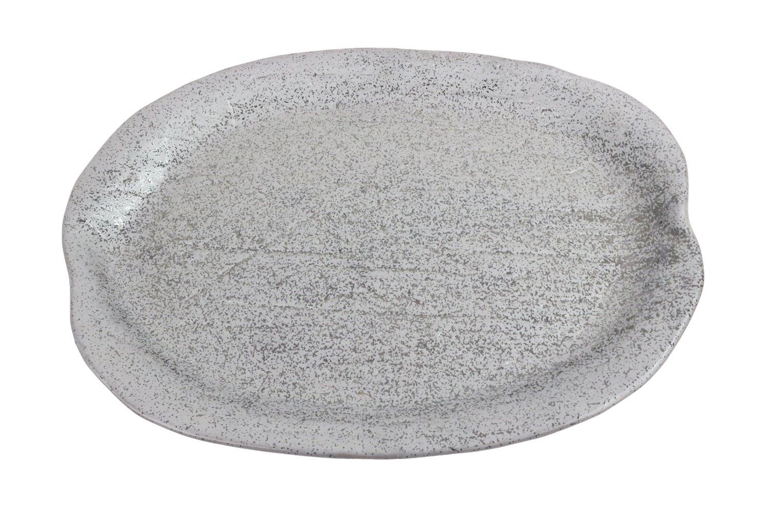 Mino Ware Japanese Cafe Series Large Multi-Purpose Plate, Black (Size: 35.5cm H x 25.5cm W x 2.5cm D)
Mino Ware Japanese Cafe Series Large Multi-Purpose Plate, Black (Size: 35.5cm H x 25.5cm W x 2.5cm D)
