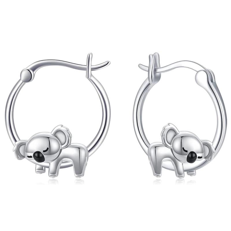 Huitan Chic Cute Koala Earrings Women Teen Girls Trendy Zircon Simple Stylish Copper Color Ear Hoops Accessories for Daily Life
Huitan Chic Cute Koala Earrings Women Teen Girls Trendy Zircon Simple Stylish Copper Color Ear Hoops Accessories for Daily Life