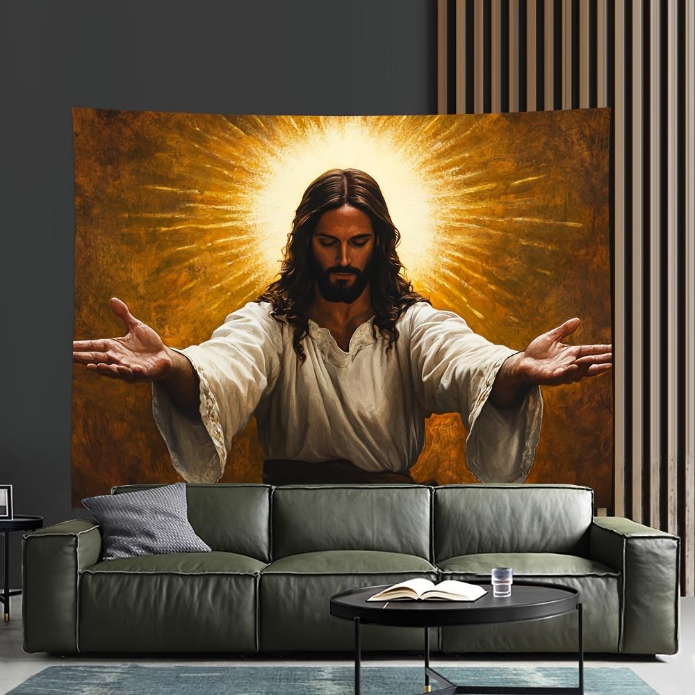 Golden Glow Jesus Blessing Tapestry Single Sided 2D Print Serene Durable Wall Art Home Faith Inspired Vibe Decor Christian Gift 74x94cm(29x37in)
Golden Glow Jesus Blessing Tapestry Single Sided 2D Print Serene Durable Wall Art Home Faith Inspired Vibe Decor Christian Gift 74x94cm(29x37in)