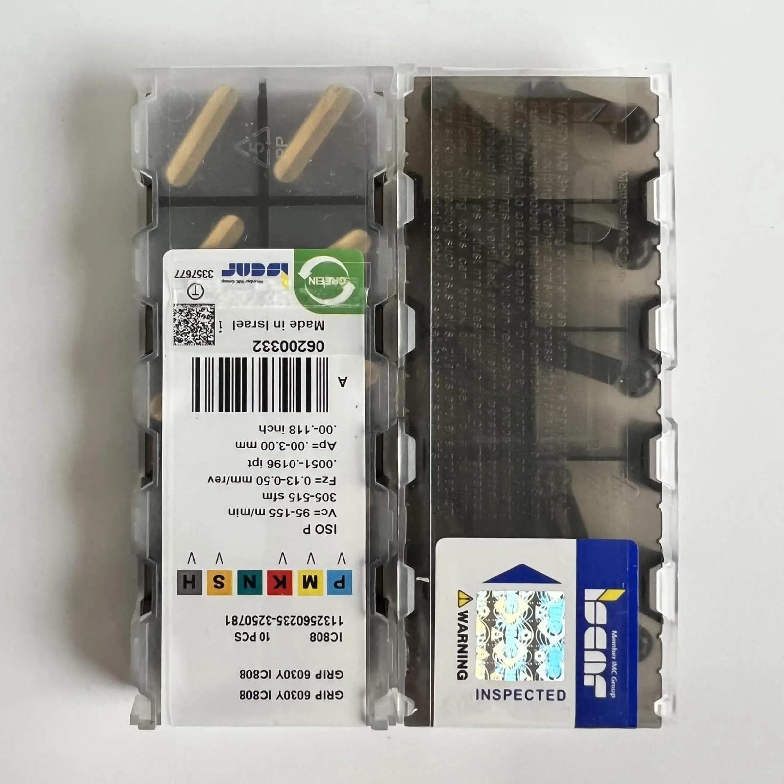 ISCAR / GRIP6030Y IC808 /Industrial indexable Carbide Inserts 10 PCS
ISCAR / GRIP6030Y IC808 /Industrial indexable Carbide Inserts 10 PCS