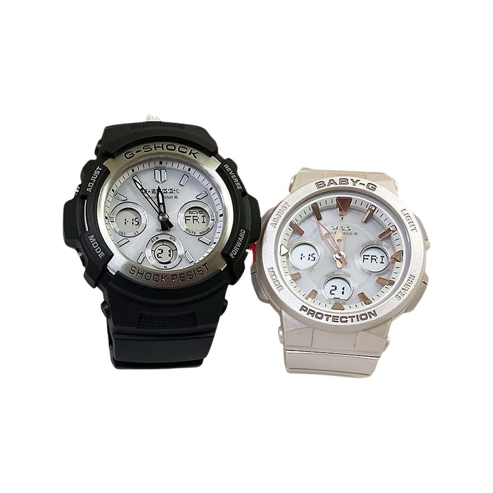 Casio G-Shock Baby-G Analog-Digital Solar Watches Set with Genuine Pair Case AWG-M100S-7AJF BGA-2510-4AJF
Casio G-Shock Baby-G Analog-Digital Solar Watches Set with Genuine Pair Case AWG-M100S-7AJF BGA-2510-4AJF