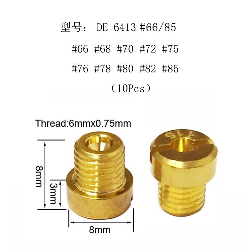 ZSDTRP 10pcs Carburetor Main Jet 6mm Thread for Dellorto Carburetor PHBH PHBL PHBN PHBE PHBR Carb Injector Nozzle Size #66-155 A-02
ZSDTRP 10pcs Carburetor Main Jet 6mm Thread for Dellorto Carburetor PHBH PHBL PHBN PHBE PHBR Carb Injector Nozzle Size #66-155 A-02