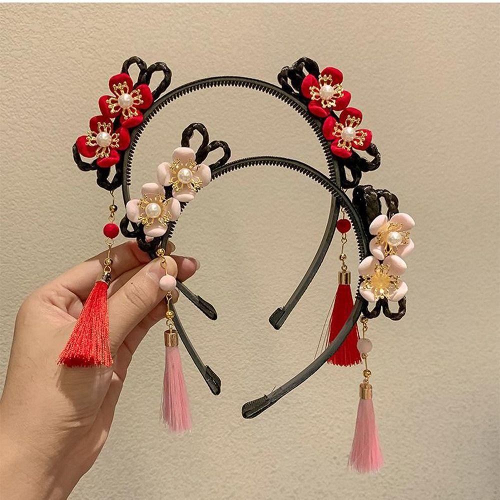 Flower Chinese New Year Headwear Tassel Hanfu Hair Sticks Cute Children Wig Headband Children G
Flower Chinese New Year Headwear Tassel Hanfu Hair Sticks Cute Children Wig Headband Children G