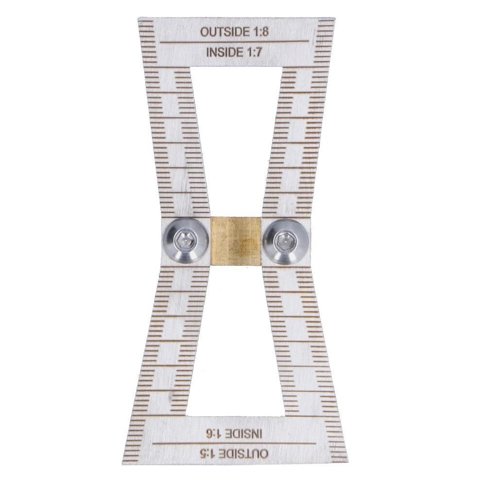 Stainless Steel Dovetail Marker Brass with Scale Dovetail Jig Guide 1:5/1:6/1:7/1:8 Slopes with Bevel Dovetail Scribing Gauge
Stainless Steel Dovetail Marker Brass with Scale Dovetail Jig Guide 1:5/1:6/1:7/1:8 Slopes with Bevel Dovetail Scribing Gauge