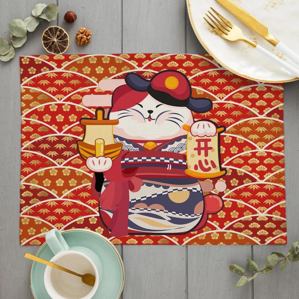 Unique Original Design Cute Plutus cat Placemat Japan Style Eat Udon noodles Table Mat Desktop Pad Cartoon cat Cup Coaster 30X45cm-4pcs
Unique Original Design Cute Plutus cat Placemat Japan Style Eat Udon noodles Table Mat Desktop Pad Cartoon cat Cup Coaster 30X45cm-4pcs