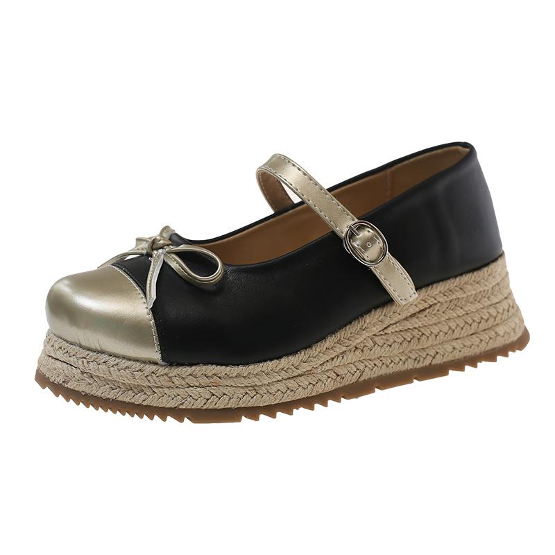 New Chinese Platform Heightened Shallow Single Shoes Women s New Summer Straw Wedge Strap Mary Jane Shoes 40 чорний
New Chinese Platform Heightened Shallow Single Shoes Women s New Summer Straw Wedge Strap Mary Jane Shoes 40 чорний