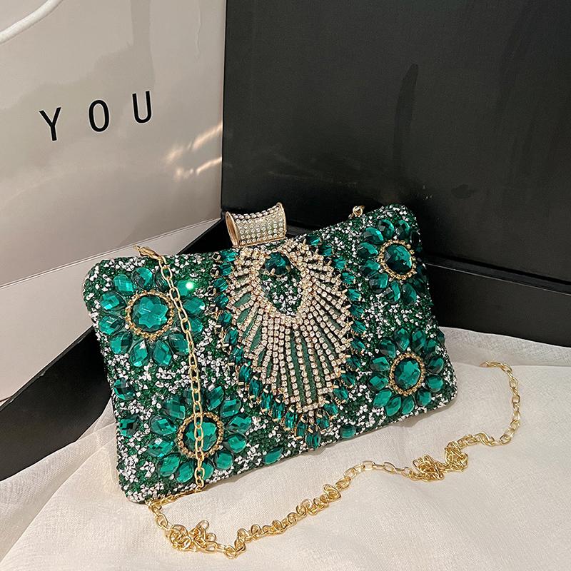 Luxury Sparking Rhineste Evening Clutch Bags For Women Wedding Prom Dinner Party Gemste Crossbody Bag 2026 Designer Handbags 20x12x6cm зелений
Luxury Sparking Rhineste Evening Clutch Bags For Women Wedding Prom Dinner Party Gemste Crossbody Bag 2026 Designer Handbags 20x12x6cm зелений