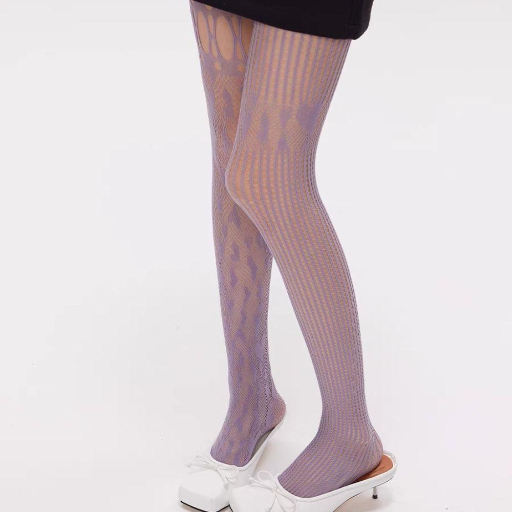 Asymmetry Heart Mesh Stockings Gothic Y2K Panthose Unique Fishnet Stockings Summer фиолетовый
Asymmetry Heart Mesh Stockings Gothic Y2K Panthose Unique Fishnet Stockings Summer фиолетовый