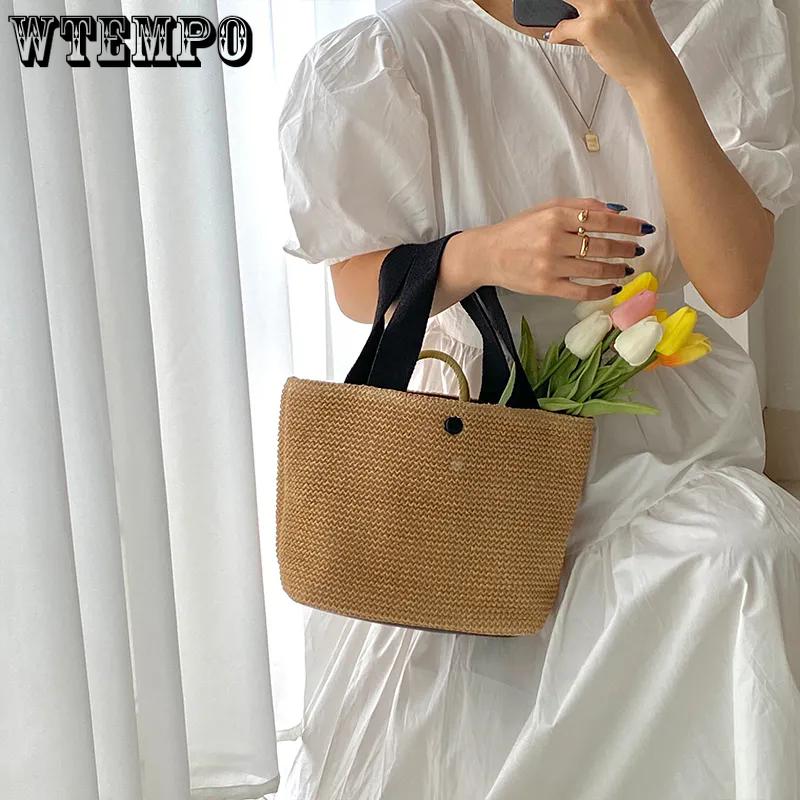 WTEMPO New Pastoral Weaving Trendy Retro Straw Weaving Summer Seaside Beach Handbag Vacation Bag Fashionable Women s Bag 1pc білий
WTEMPO New Pastoral Weaving Trendy Retro Straw Weaving Summer Seaside Beach Handbag Vacation Bag Fashionable Women s Bag 1pc білий