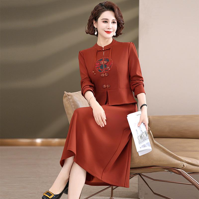 Stylish Chinese Long-Sleeved Dress for Middle-aged Women in Spring and Autumn L (90-105 lbs) помаранчевий
Stylish Chinese Long-Sleeved Dress for Middle-aged Women in Spring and Autumn L (90-105 lbs) помаранчевий