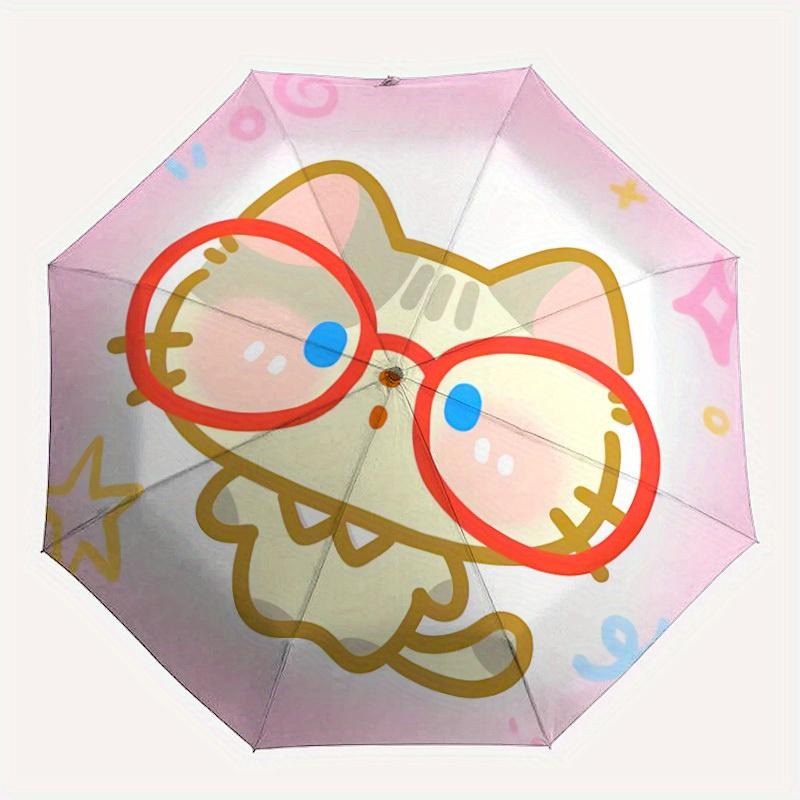 1pc Glasses Cat Automatic Open/close Folding Umbrella, Compact Portable Travel Umbrella, Perfect Birthday/Christmas, Cute Umbrella, Durable
1pc Glasses Cat Automatic Open/close Folding Umbrella, Compact Portable Travel Umbrella, Perfect Birthday/Christmas, Cute Umbrella, Durable