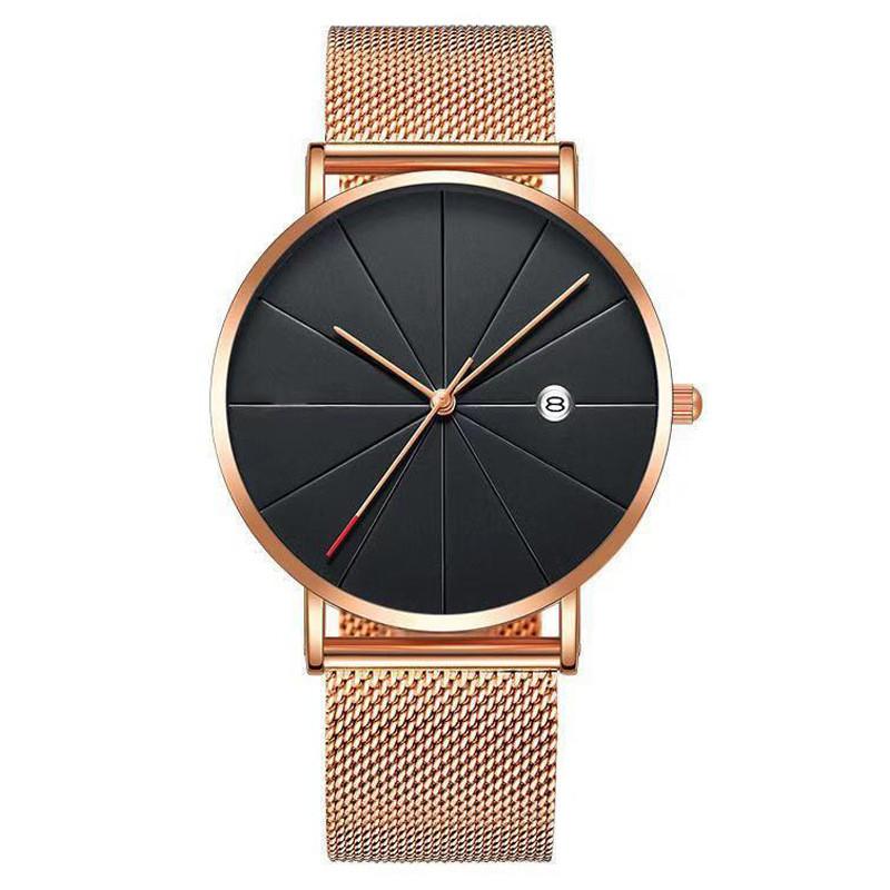Minimalist Nordic Mens Quartz Watch With Calendar And 24h Indicator For Casual Wear рожевий колір золота
Minimalist Nordic Mens Quartz Watch With Calendar And 24h Indicator For Casual Wear рожевий колір золота
