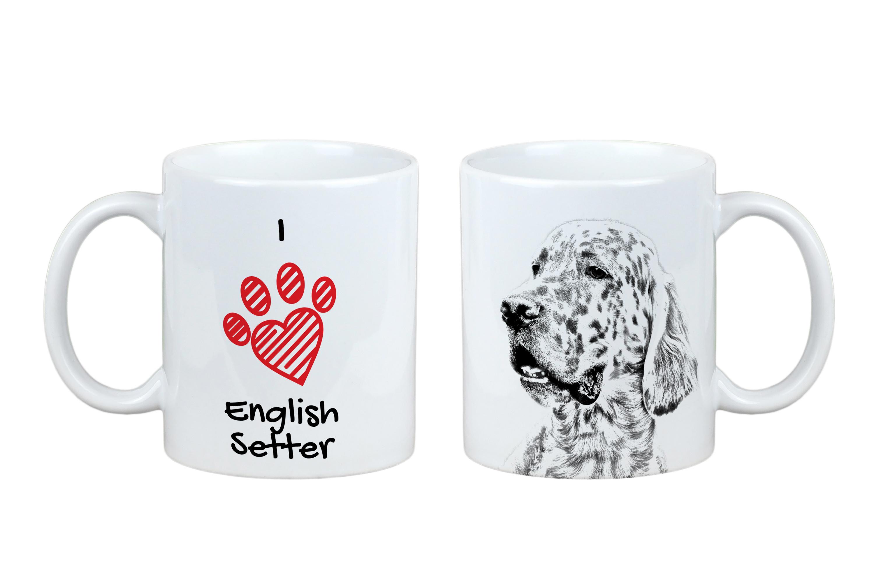 English setter, Lawerack, Laverack - cup with a dog, cute cup with graphics, a gift with your photo from the Art-Dog brand білий
English setter, Lawerack, Laverack - cup with a dog, cute cup with graphics, a gift with your photo from the Art-Dog brand білий