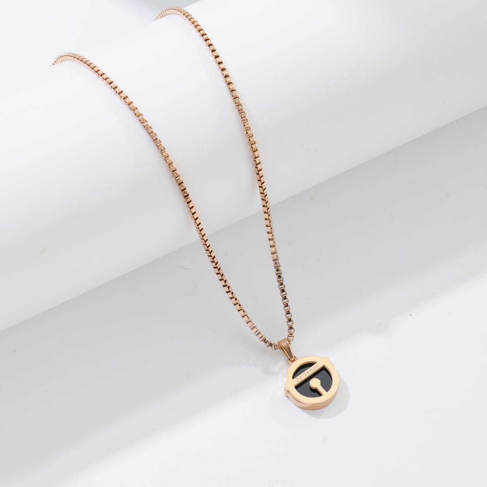 Doraemon Robot Cat Tinkerbell Fritillary Rose Gold Titanium Steel Necklace Female Cutie Does Not Fade
Doraemon Robot Cat Tinkerbell Fritillary Rose Gold Titanium Steel Necklace Female Cutie Does Not Fade