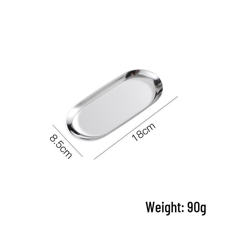 Stainless Steel Nordic Oval Tray for Barbecue, Cutlery, Jewelry, or Dessert Plating
Stainless Steel Nordic Oval Tray for Barbecue, Cutlery, Jewelry, or Dessert Plating