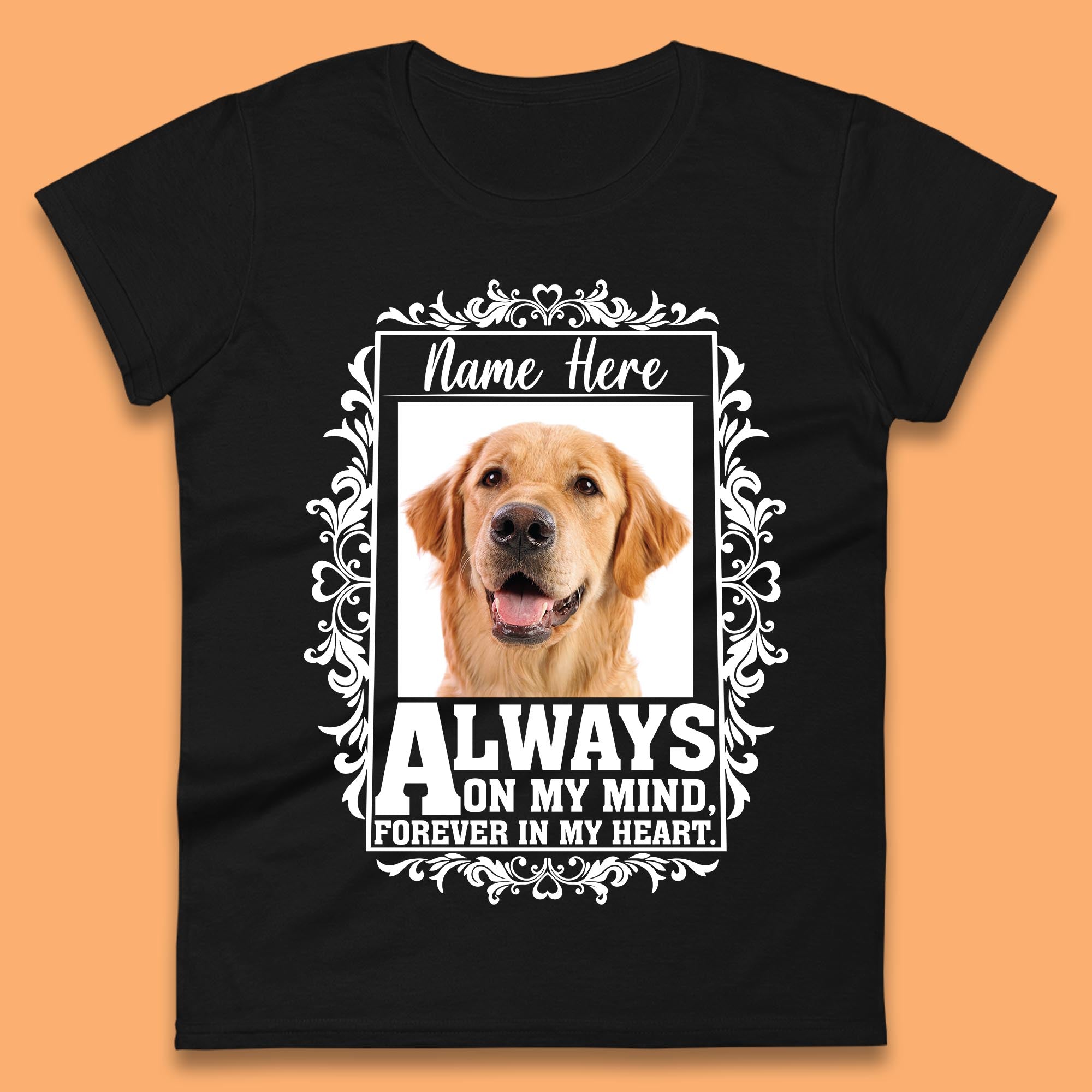 Personalised Pet Always On My Mind Forever In My Heart Custom Photo Memorial Womens Tee T Shirt Mens Tops Unisex Top 2XL
Personalised Pet Always On My Mind Forever In My Heart Custom Photo Memorial Womens Tee T Shirt Mens Tops Unisex Top 2XL