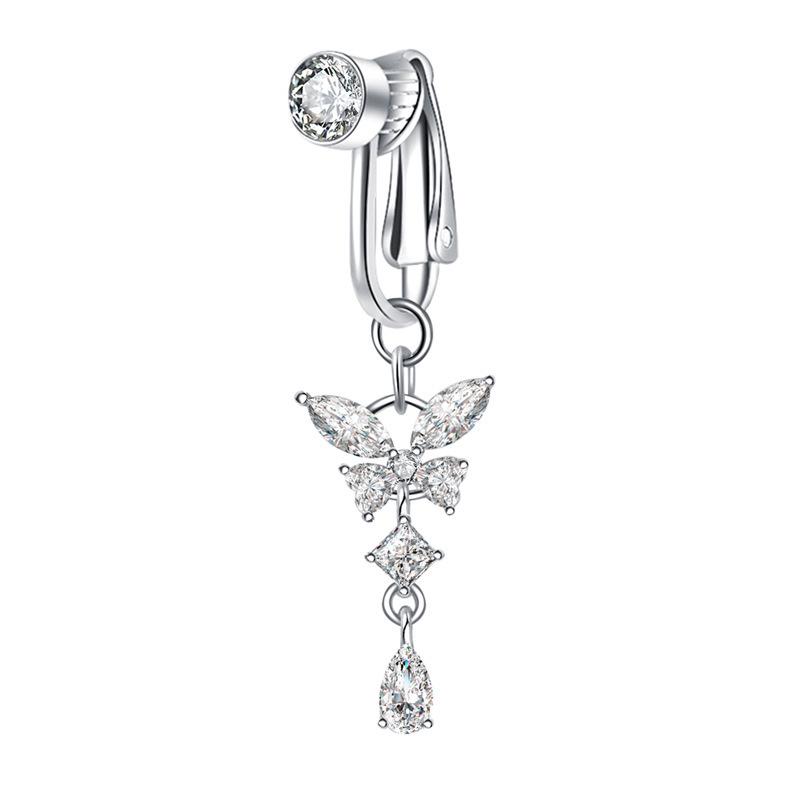 Rhinestone Butterfly No-Drill Navel Stud срібний
Rhinestone Butterfly No-Drill Navel Stud срібний