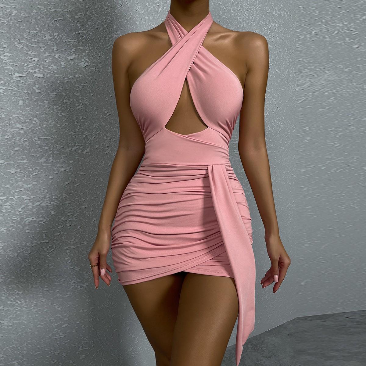 Летнее сексуальное платье-халтер с плиссировкой и перекрестным вырезом 2024 года M
Летнее сексуальное платье-халтер с плиссировкой и перекрестным вырезом 2024 года M