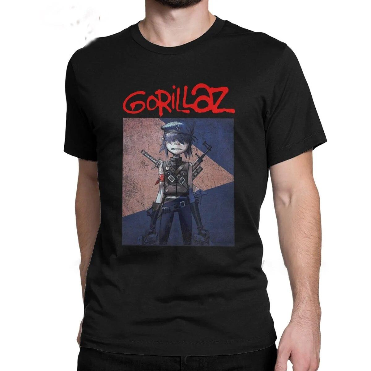 Футболка с рок-группой Gorillaz, модная хлопковая футболка унисекс, детские топы в стиле хип-хоп, футболка с рэпером Gorillaz, женские топы унисекс, музыкальная Camiseta
Футболка с рок-группой Gorillaz, модная хлопковая футболка унисекс, детские топы в стиле хип-хоп, футболка с рэпером Gorillaz, женские топы унисекс, музыкальная Camiseta