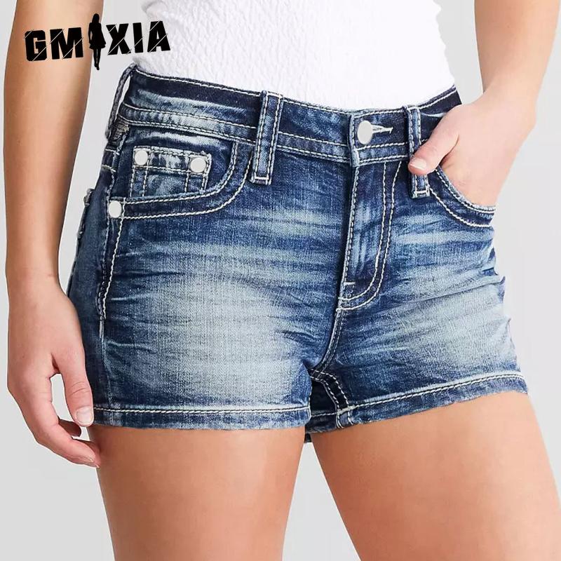 GMXIA Women s Denim Shorts Slim Embroidered Fashion Denim Hot Pants XXL темно-синього кольору
GMXIA Women s Denim Shorts Slim Embroidered Fashion Denim Hot Pants XXL темно-синього кольору