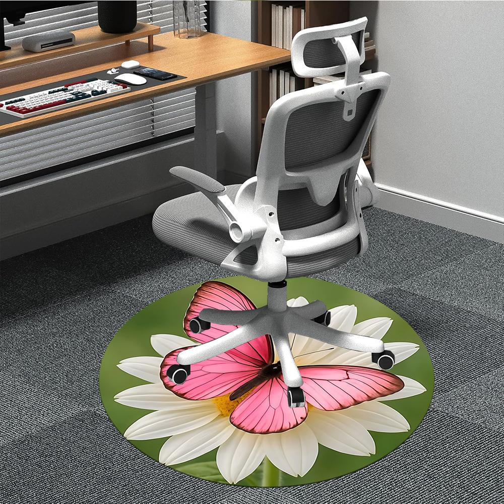 1pc Butterfly Flower Chair Carpet for Office - Durable, Ideal for Chair Mats, Stylish & Functional Decorative Rug yy260130082 80cm by 80cm
1pc Butterfly Flower Chair Carpet for Office - Durable, Ideal for Chair Mats, Stylish & Functional Decorative Rug yy260130082 80cm by 80cm