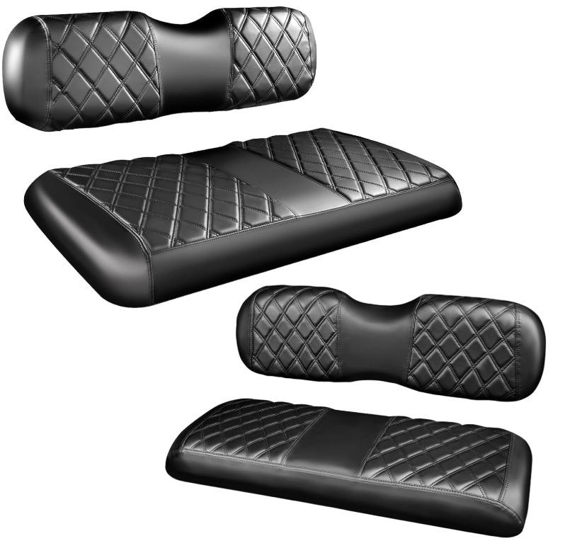 Diamond Pattern Seat Covers for YAMAHA/G29/Drive2 Golf Cart - Front & Rear 94cm x 64cm чорний
Diamond Pattern Seat Covers for YAMAHA/G29/Drive2 Golf Cart - Front & Rear 94cm x 64cm чорний