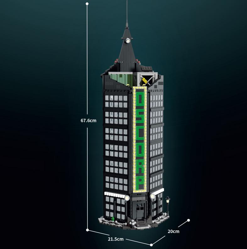 Movie Oscorp Tower Model Technical Bricks City House Game Architecture Sets Castle Building Blocks Modular Technology Toys Gift Paper Manual
Movie Oscorp Tower Model Technical Bricks City House Game Architecture Sets Castle Building Blocks Modular Technology Toys Gift Paper Manual