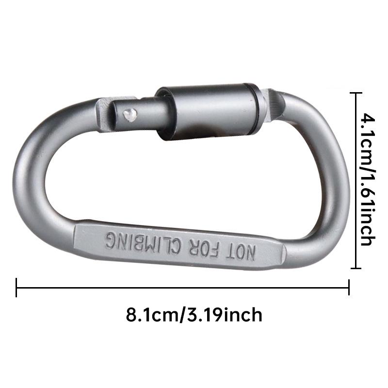Mountaineering Buckle D-type Quick Hook High quality Bold Lock Colored Aluminum Alloy Ring Buckle Umbrella Rope Backpack Buckle чорний
Mountaineering Buckle D-type Quick Hook High quality Bold Lock Colored Aluminum Alloy Ring Buckle Umbrella Rope Backpack Buckle чорний