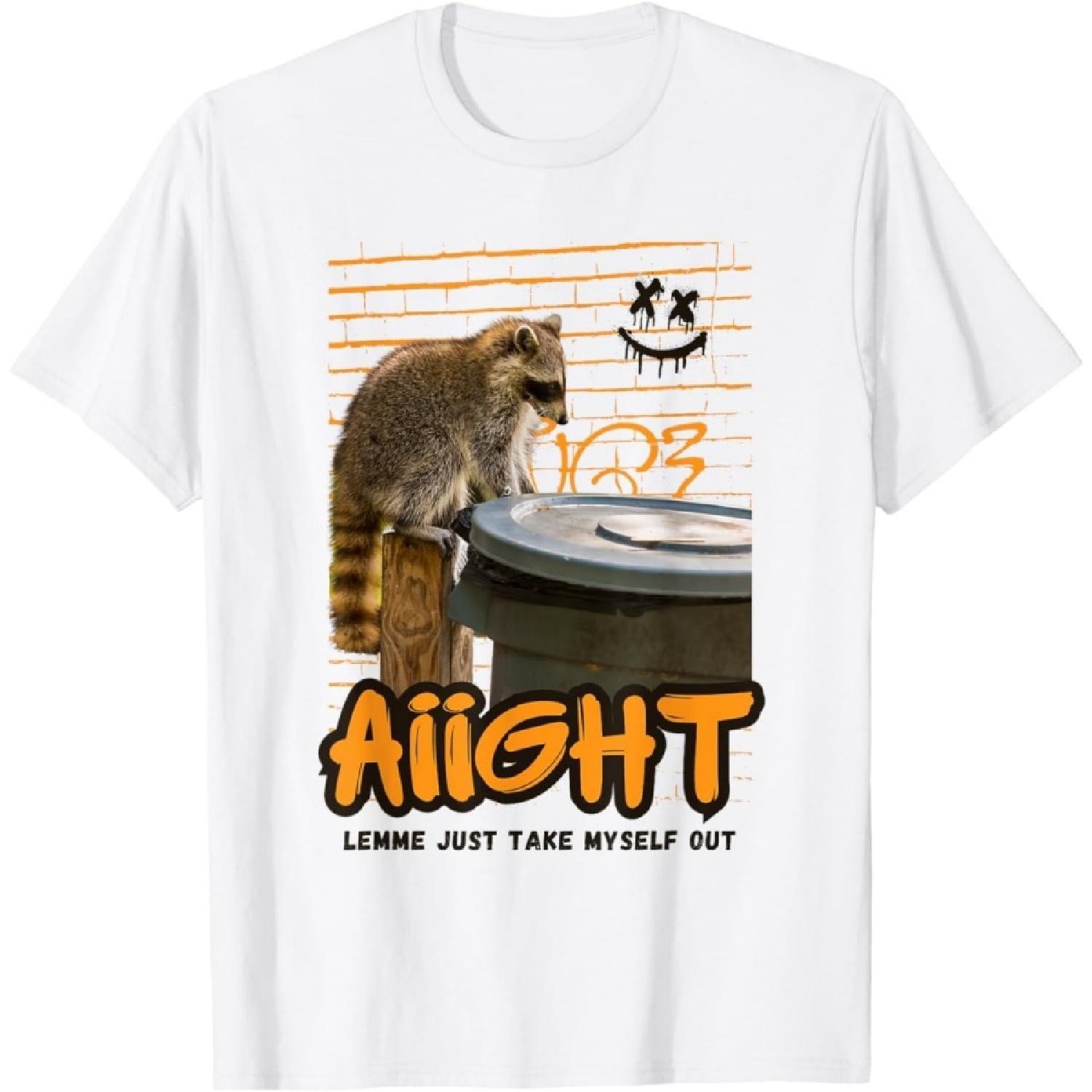 Aiight Lemme Just Take Myself Out Funny Raccoon Dark Humor T-Shirt (White, X-Small) XXXXXL білий
Aiight Lemme Just Take Myself Out Funny Raccoon Dark Humor T-Shirt (White, X-Small) XXXXXL білий
