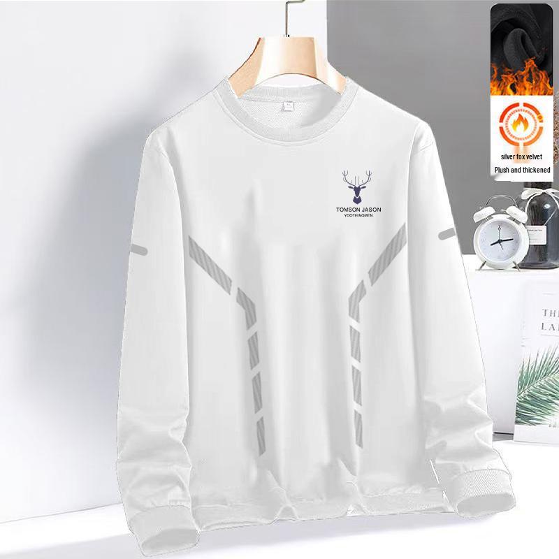 Men s 380g Fleece-Lined Round Neck Pullover Hoodie - Autumn/Winter Loose Fit Casual Top M (80-100 Jin)
Men s 380g Fleece-Lined Round Neck Pullover Hoodie - Autumn/Winter Loose Fit Casual Top M (80-100 Jin)