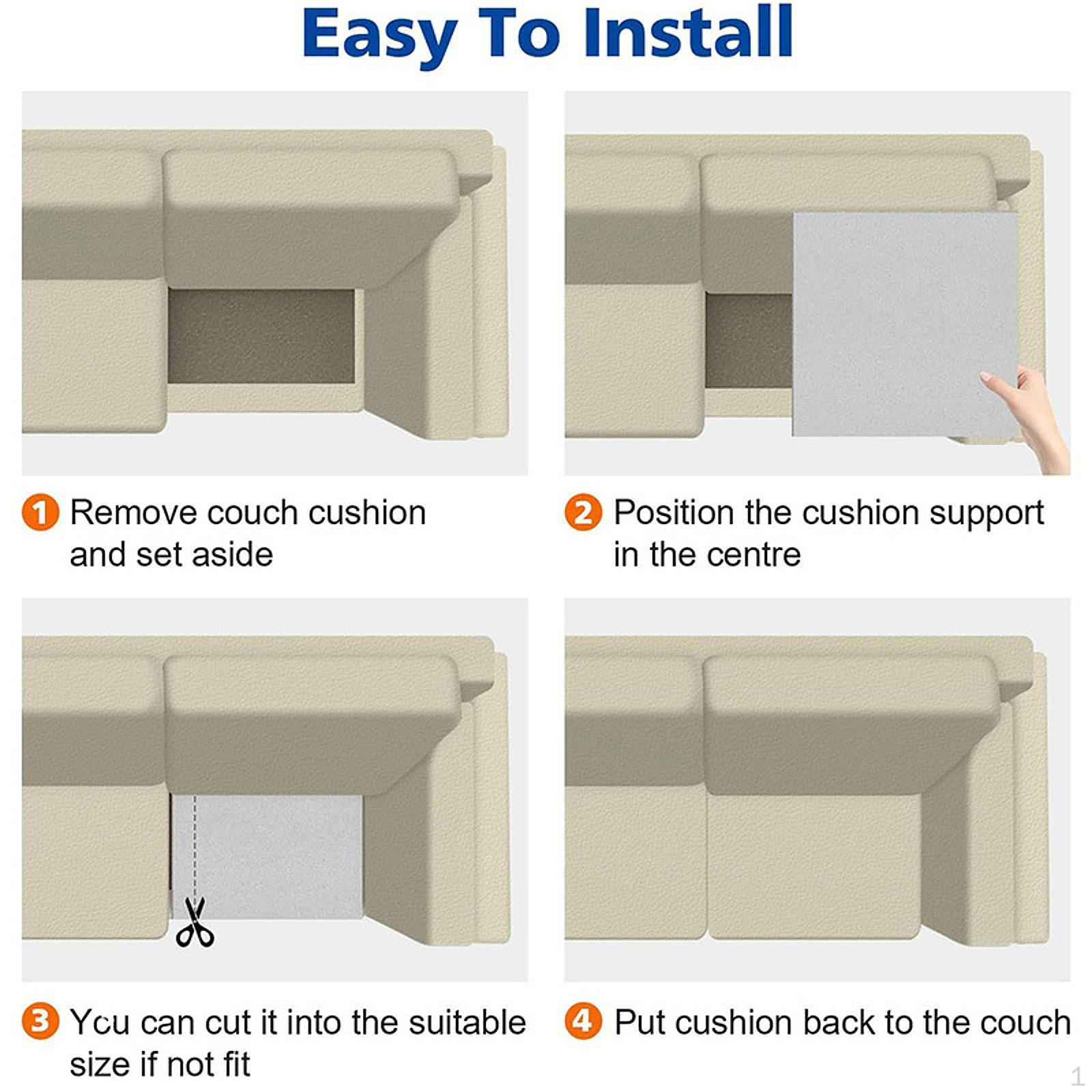 Стабілізатор подушки дивана для провисаючого сидіння, підтримка з піни високої щільності, товщина 2 дюйми, одинарний білий
Стабілізатор подушки дивана для провисаючого сидіння, підтримка з піни високої щільності, товщина 2 дюйми, одинарний білий