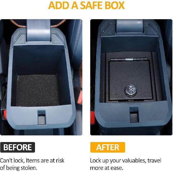Daeiclru Center Console Safe Storage Box Compatible with Ford Maverick 2022-2024, Armrest Box Password Lock Safe Box, Console Lock Box Security
Daeiclru Center Console Safe Storage Box Compatible with Ford Maverick 2022-2024, Armrest Box Password Lock Safe Box, Console Lock Box Security