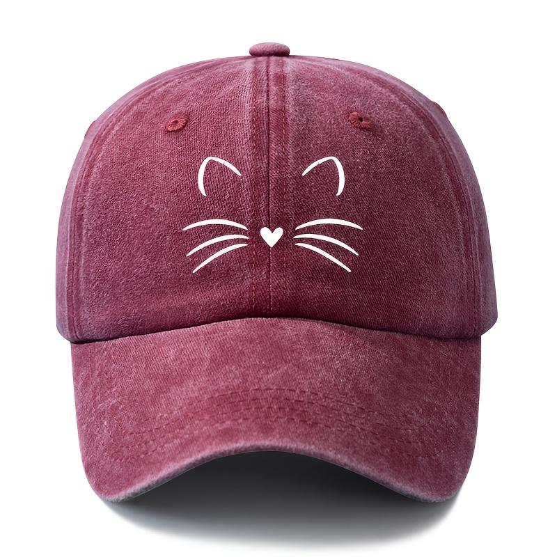 Unisex Fashionable and Versatile Printed Cute Cat Whiskers Baseball Cap Outdoor Lightweight Trucker Baseball Cap кларет
Unisex Fashionable and Versatile Printed Cute Cat Whiskers Baseball Cap Outdoor Lightweight Trucker Baseball Cap кларет
