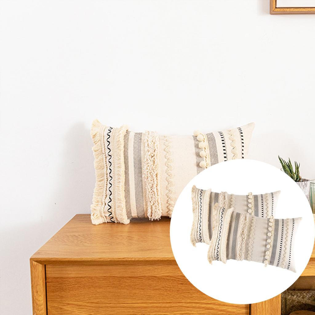 2 прямоугольных хлопковых чехла на подушку с бежевыми наволочками
2 прямоугольных хлопковых чехла на подушку с бежевыми наволочками