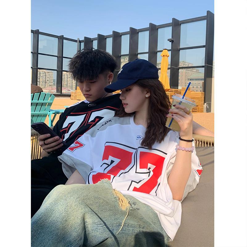 Retro Sports Ice Hockey Short-Sleeve T-Shirt: Men s and Women s High-Street Style Rugby and Basketball Hip-Hop Jersey Medium
Retro Sports Ice Hockey Short-Sleeve T-Shirt: Men s and Women s High-Street Style Rugby and Basketball Hip-Hop Jersey Medium