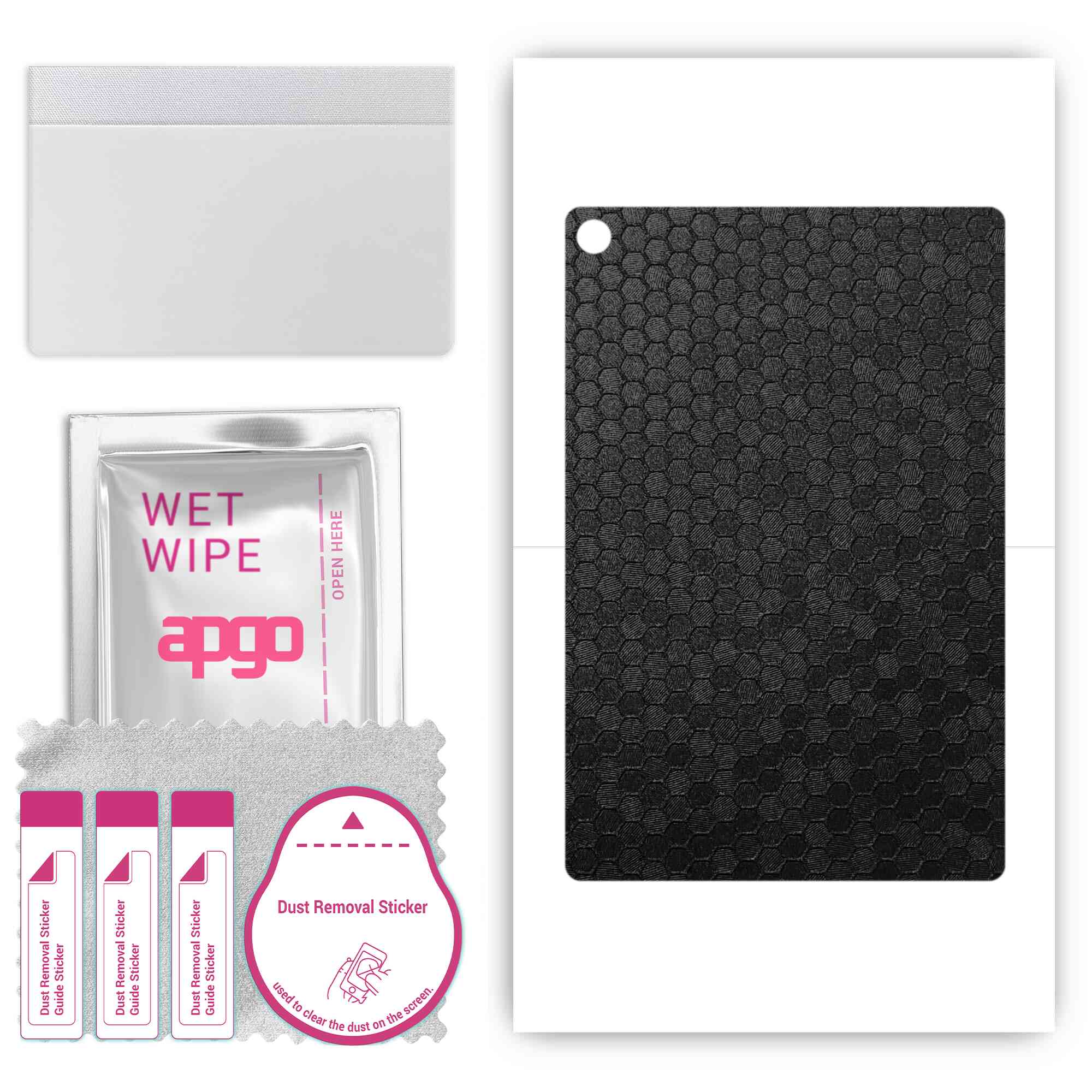 apgo skin sticker film foil vinyl for the BACK compatible with Honor Pad X8, scratch-resistant, easy to install - Black Honeycomb
apgo skin sticker film foil vinyl for the BACK compatible with Honor Pad X8, scratch-resistant, easy to install - Black Honeycomb