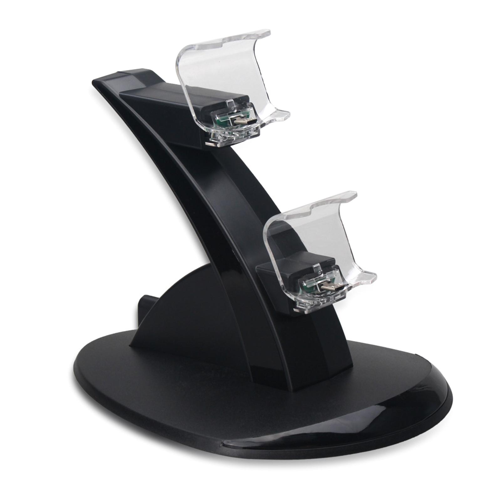 USB Charger Base Double Controller Charging Holder Stand for P4 Game Controllers with Easy to Read LED Indication Light 1
USB Charger Base Double Controller Charging Holder Stand for P4 Game Controllers with Easy to Read LED Indication Light 1