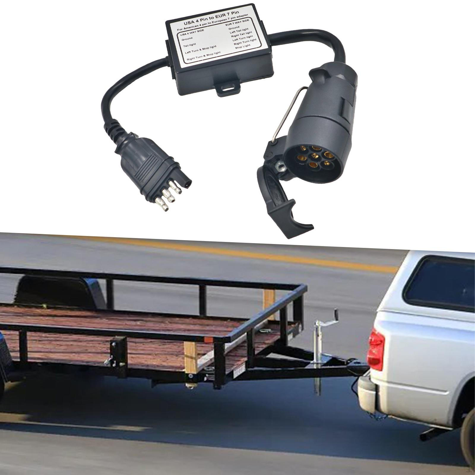 Trailer Rear Light Circuit Separator Easy Carrying Connector USA 4 Pin to EUR 7
Trailer Rear Light Circuit Separator Easy Carrying Connector USA 4 Pin to EUR 7