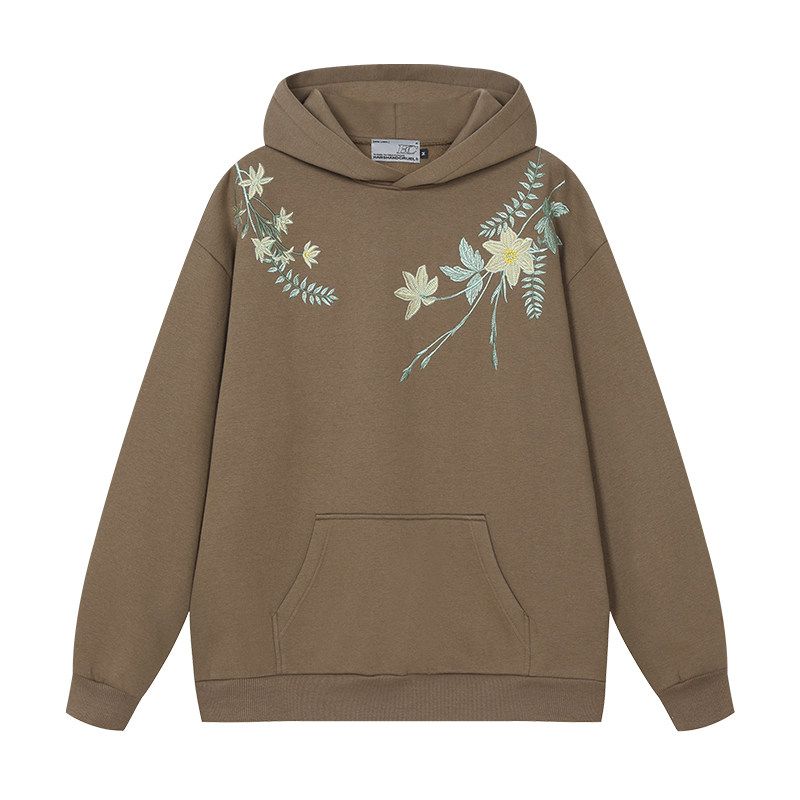 HACR Flower Harshandcruel Plant Flowers Embroider New Color Matching Loose Hooded Fleece Lined Sweater Men and Women Mocha color S
HACR Flower Harshandcruel Plant Flowers Embroider New Color Matching Loose Hooded Fleece Lined Sweater Men and Women Mocha color S