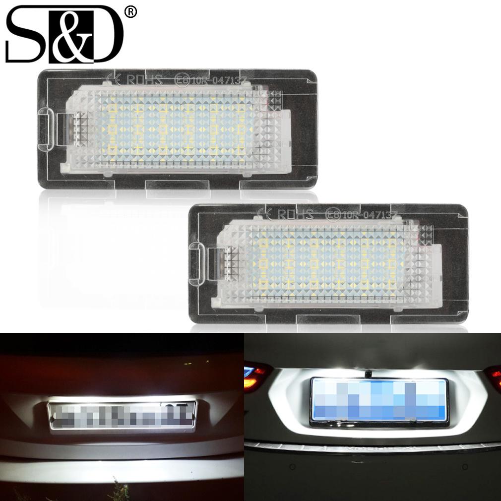 2Pcs LED Car License Plate Light For VW Golf VI Plus Jetta VI Passat 3C B6 B7 Polo 6R Touran 1T Number Plate Lamps CanBus Error Free
2Pcs LED Car License Plate Light For VW Golf VI Plus Jetta VI Passat 3C B6 B7 Polo 6R Touran 1T Number Plate Lamps CanBus Error Free